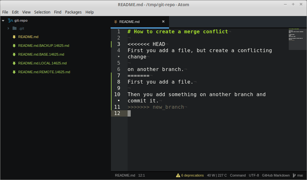 How To Create A Git Merge Conflict