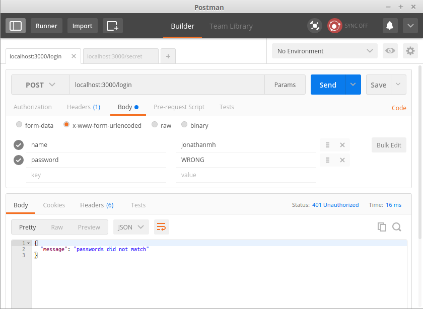 postman-x-www-form-urlencoded